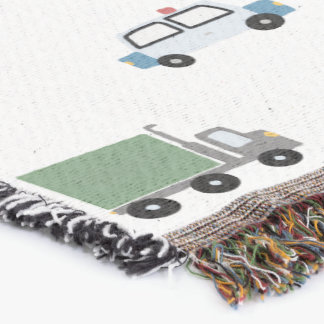 Couverture Garçons transport mignonne Motif automobile Monogr