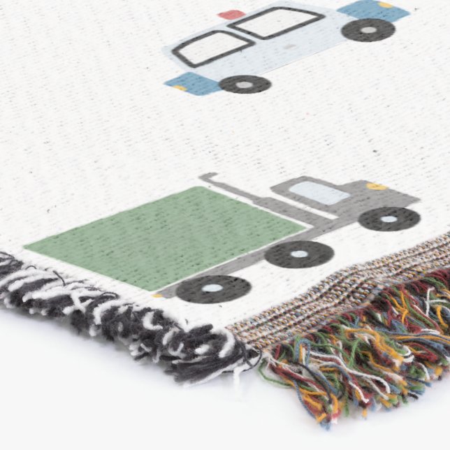 Couverture Garçons transport mignonne Motif automobile Monogr (Coin)