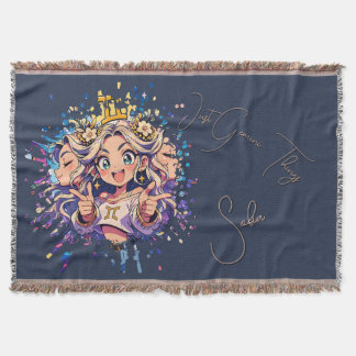 Couverture Gemini Sweet 16 Custom Name Blanket