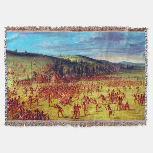 Couverture George Catlin Ball-play du Bal de Choctaw Up (Devant)