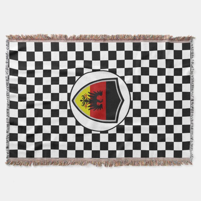 Couverture German flag-coat arms throw blanket (Devant)