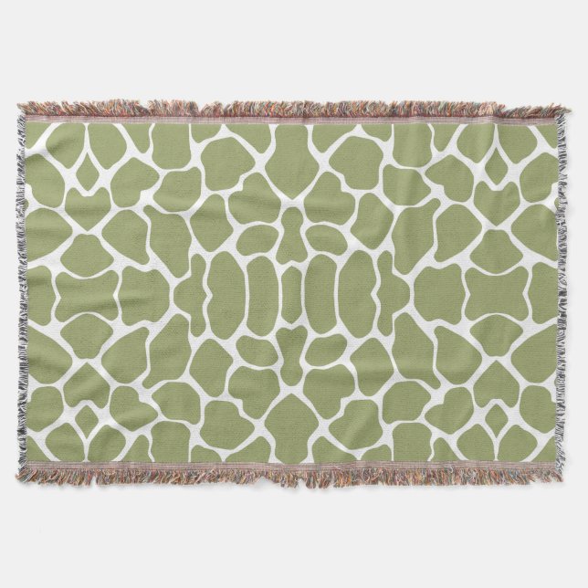 Couverture Girafe Safari Vert (Devant)