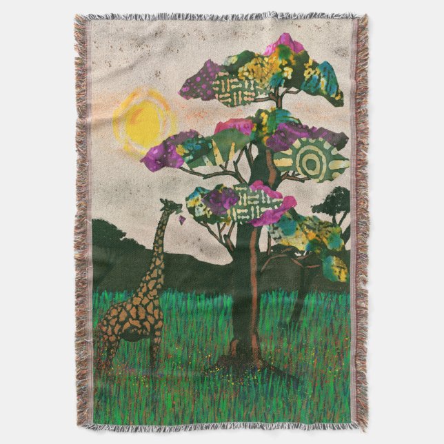 Couverture Girafe sur les Avions d'Afrique (devant Vertical)