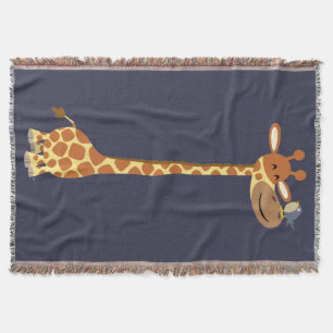 Couverture Giraffe De Cartoon Cute Et Ami