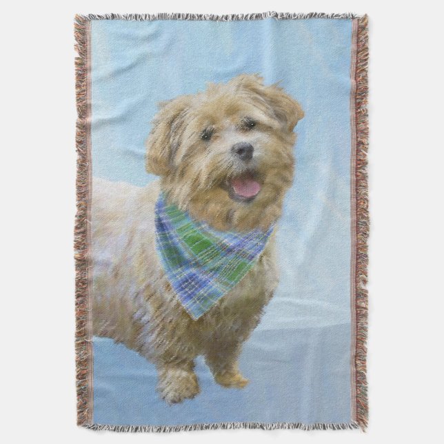 Couverture Glen of Imaal Terrier Peinture - Art original Chie (devant Vertical)