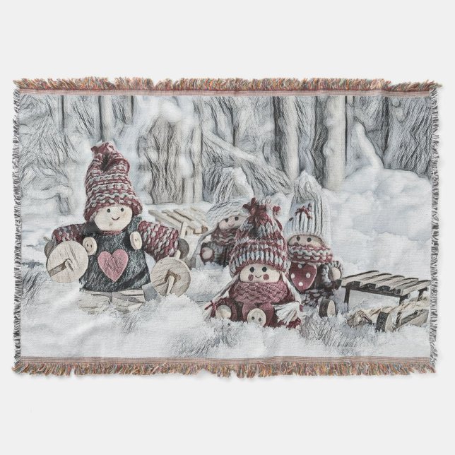 Couverture Gnomes dans la peinture à l'aquarelle de la neige (Devant)
