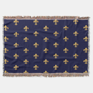 Couverture Gold Fleur de Lys Blanket