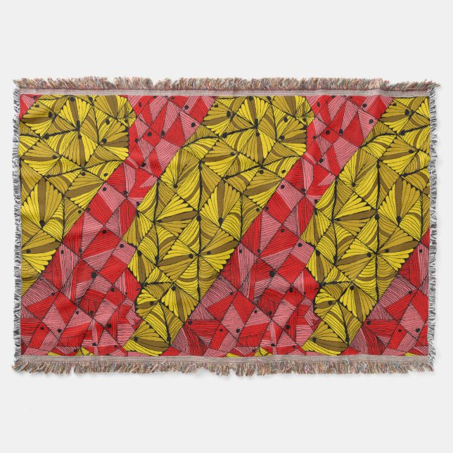 Couverture Golden Geometry Stripes - Luxe Abstrait (Devant)