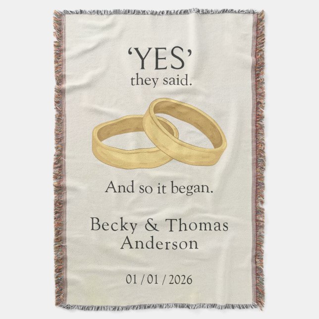 Couverture Golden Rings, Wedding Date Keepsake (devant Vertical)