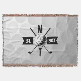 Couverture Golf Ball Texture & Club Premier Monogramme