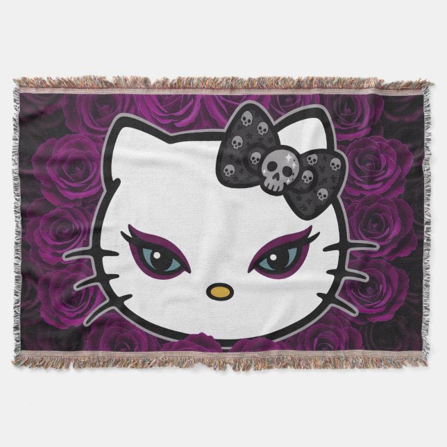 Couverture Gothique Kitty Skull Bow (Devant)