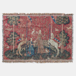 Couverture Goût de tapisserie médiévale Lady and Unicorn