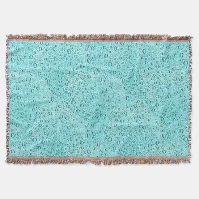 Couverture gouttelettes d'eau aquamarines (Devant)