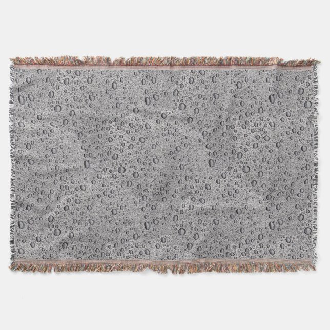 Couverture gouttelettes d'eau gris (Devant)