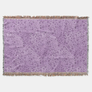 Couverture gouttelettes d'eau violette