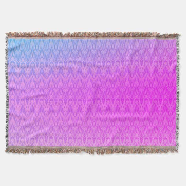 Couverture Gradient pastel colors ornamental pink vert (Devant)