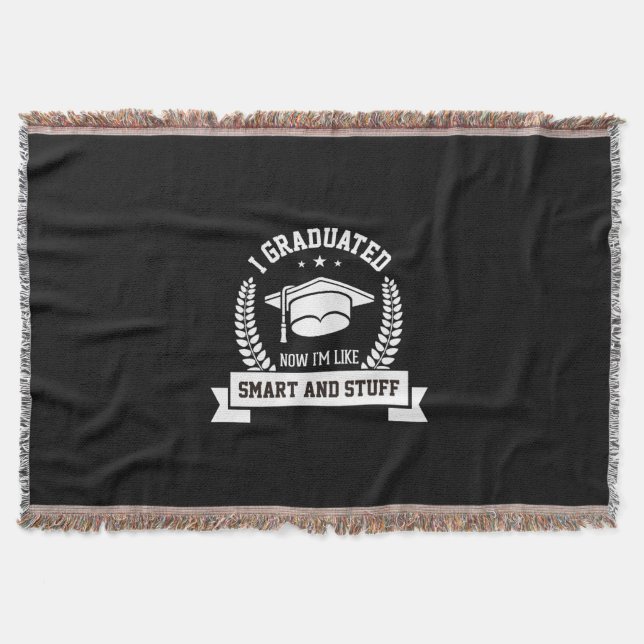 Couverture Graduation Art | I Graduated Now I Am Like Smart (Devant)