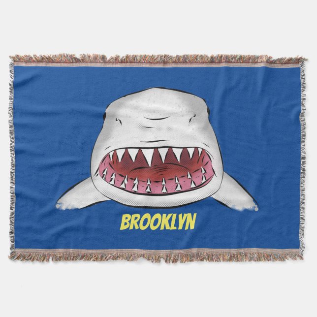 Couverture Grand requin blanc moyen dessin animé (Devant)