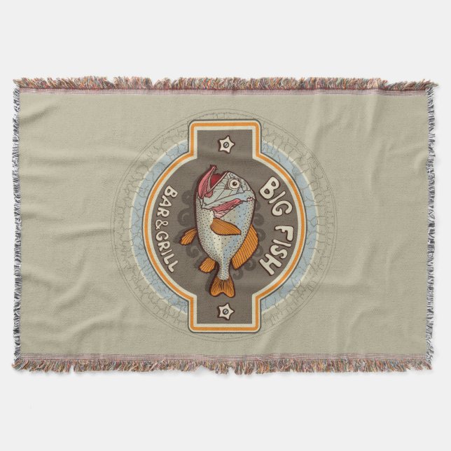 Couverture Grande affiche de bar et grill de poissons (Devant)