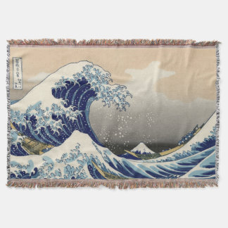 Couverture Grande vague japonaise au large de Kanagawa Throw 