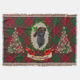 Couverture Grant Scottie Dog Christmas