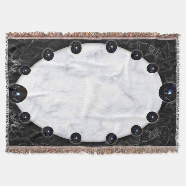 Couverture Graphiques de sphère en marbre blanc et noir (Devant)