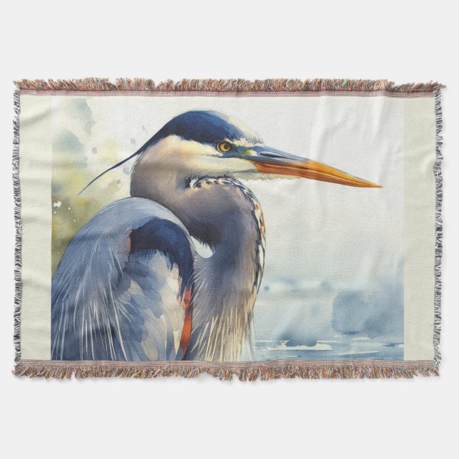 Couverture Great Blue Heron Faune Mer Terres Humides Oiseaux  (Devant)