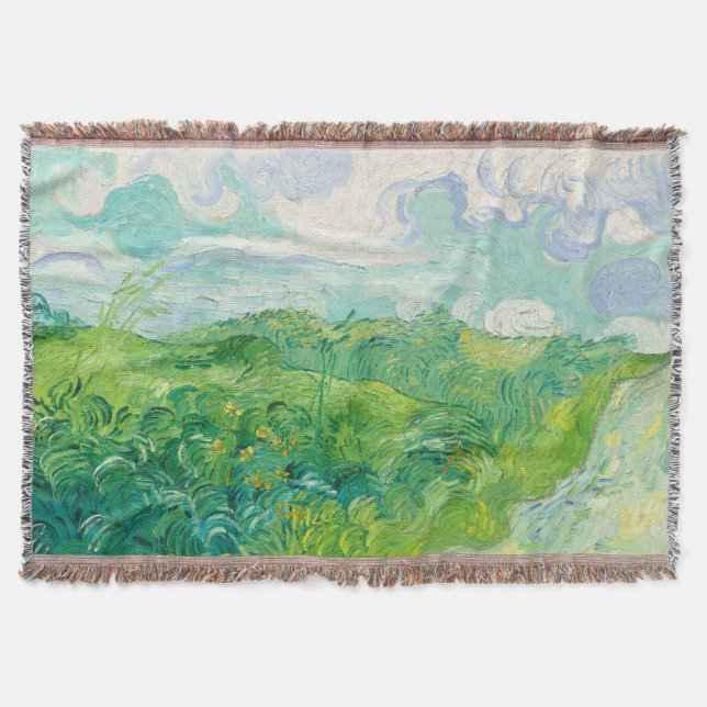 Couverture Green Blé Fields Auvers(F807) Van Gogh Fine Art (Devant)