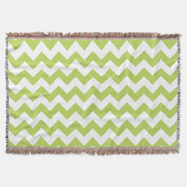 Couverture Green Zigzag, Green Chevron, Motif géométrique (Devant)