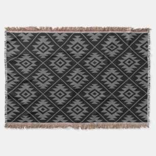 Couverture Gris de motif stylisé par symbole aztèque sur le