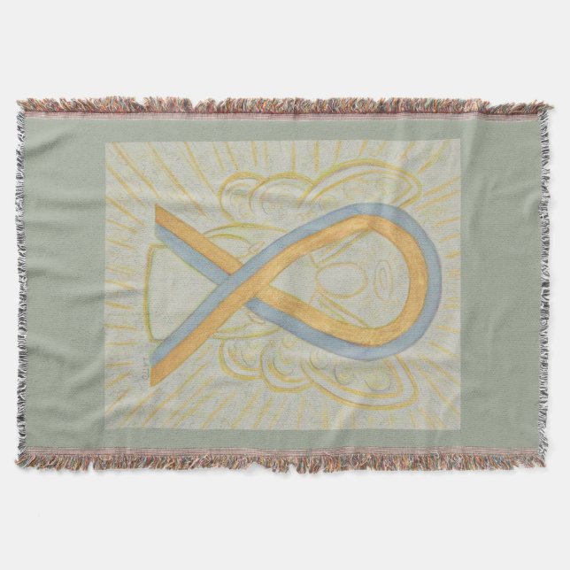 Couverture Gris et Gold Sensibilisation Ruban Angel lancer co (Devant)