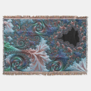 Couverture Groovy Colorful Boho Hippie Mandelbrot Fractal Art