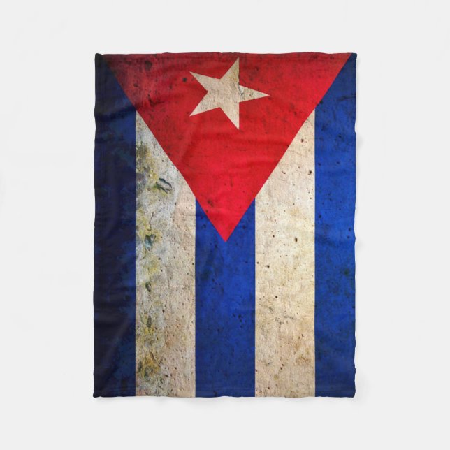 Couverture grunge d'ouatine de drapeau du Cuba (Devant)