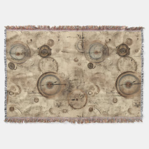 Couverture Grunge Rustic Steampunk Horloge (11)