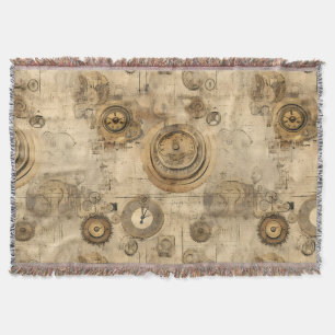 Couverture Grunge Rustic Steampunk Horloge (2)