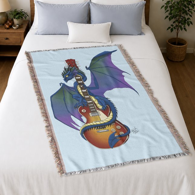 Couverture Guitare à explosion solaire Blue Dragon (Créateur téléchargé)