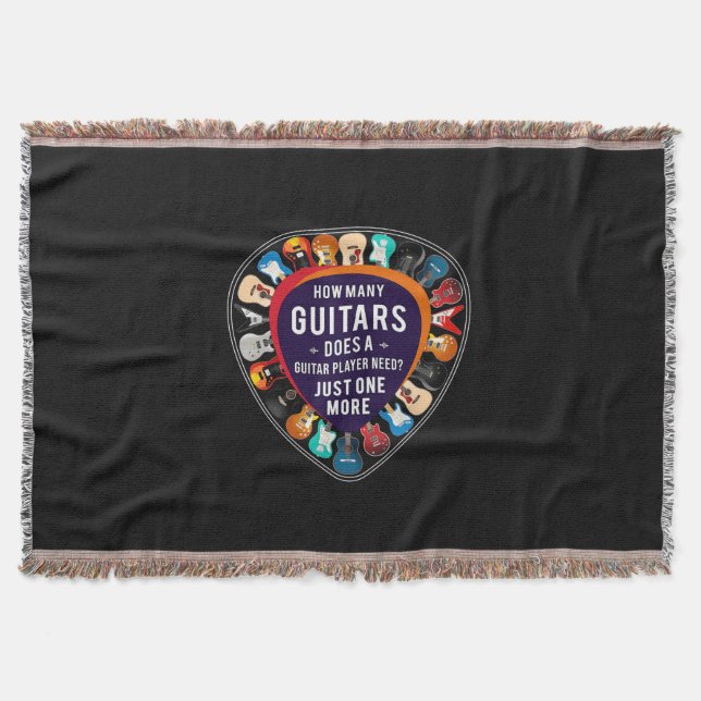 Couverture Guitariste Combien de guitares Anniversaire (Devant)