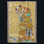 Couverture Gustav Klimt Exécution Nouveau Couple<br><div class="desc">Gustav Klimt,  Fulfillment 1910-1911 Couple Art Nouveau avec la signature de Klimt design tourbillonnant et belle peinture or.</div>