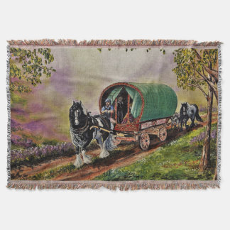 Couverture Gypsy Vanner cheval Irish Caravan wagon