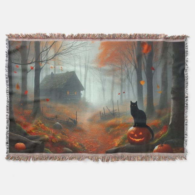 Couverture Halloween/Automne/Automne/citrouille/chat (Devant)