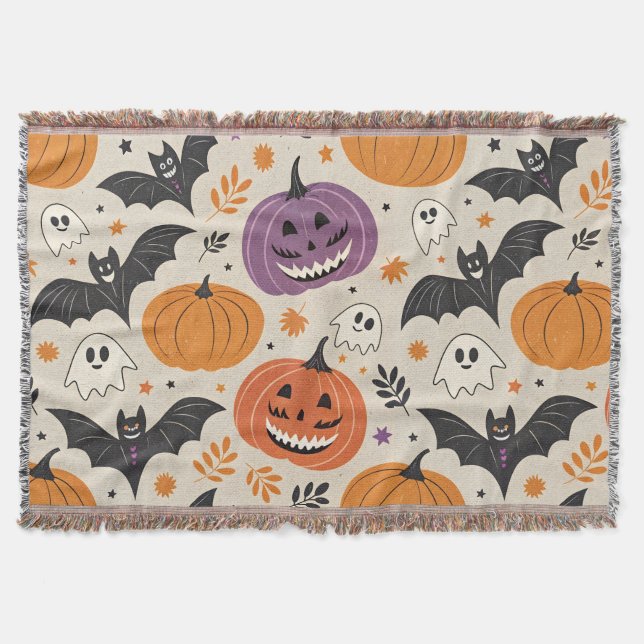 Couverture Halloween et motif d'automne (Devant)