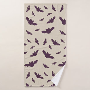 Couverture Halloween motif chauves-souris minimali
