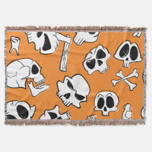 Couverture Halloween Skulls Bones DoodMotif