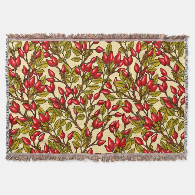 Couverture hanches roses, rouge, vert, jaune (Devant)