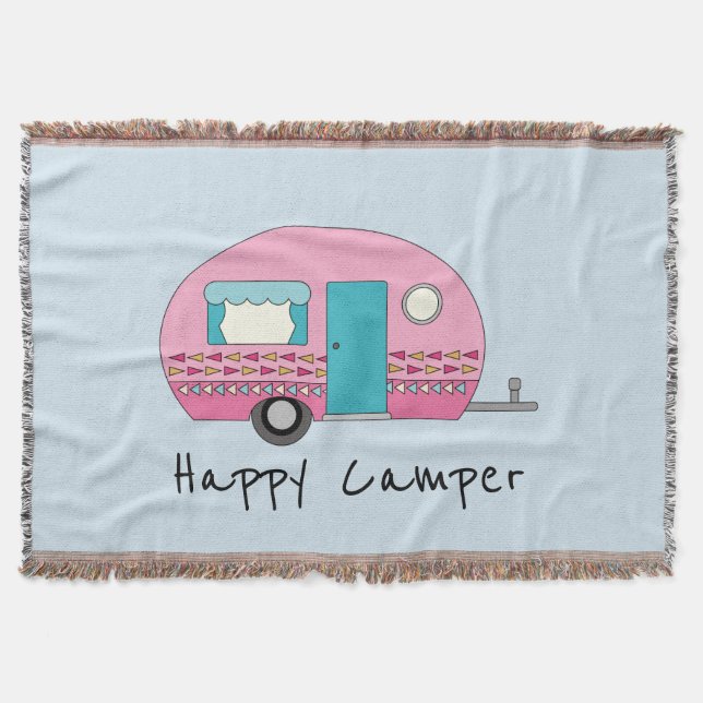 Couverture Happy Camper Rose RV (Devant)
