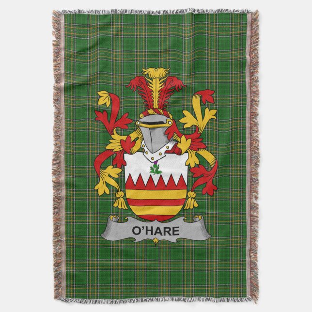 Couverture Hare irlandais ou O_Hare Manteau d'armoiries Famil (devant Vertical)