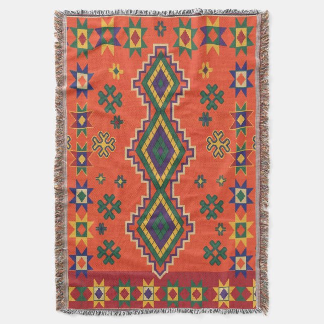 Couverture Harmonie marocaine en orange (devant Vertical)