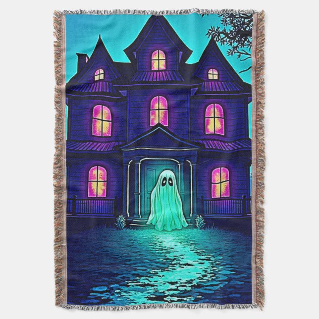 Couverture Haunween Ghost House Design (devant Vertical)