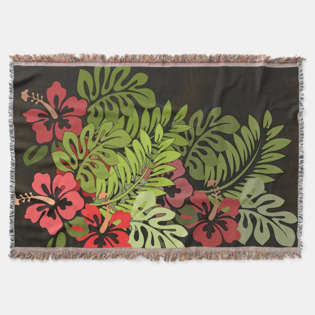 Couverture Hawaii Aloha Flower Art Print (Devant)