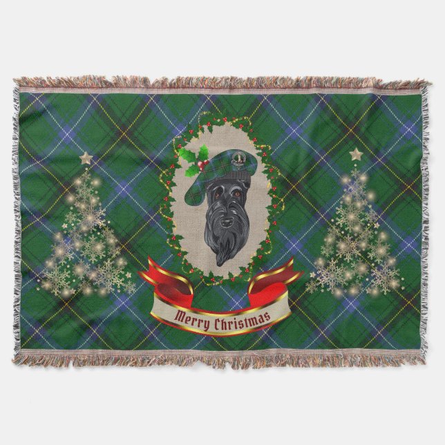 Couverture Henderson Scottie Dog Christmas Thon Blanket (Devant)